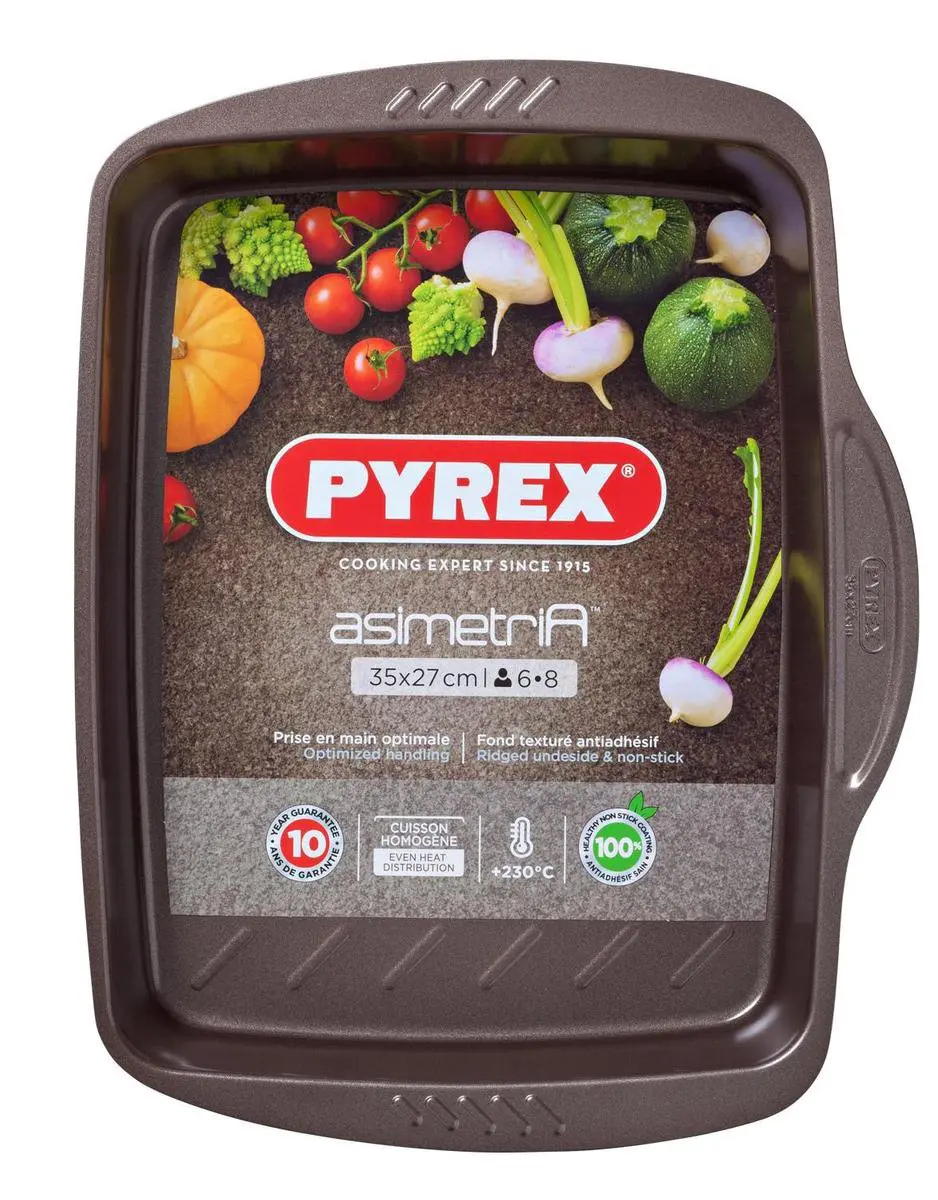 PYREX Asimetria Ovenschaal Rechthoekig 6L - Bruin