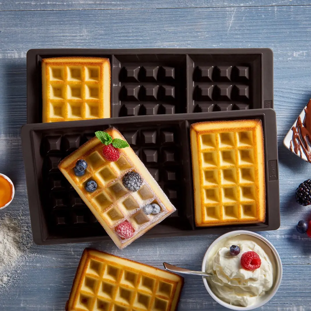 Lurch Flexiform Wafelvormen Set 2 Stuks - Bruin