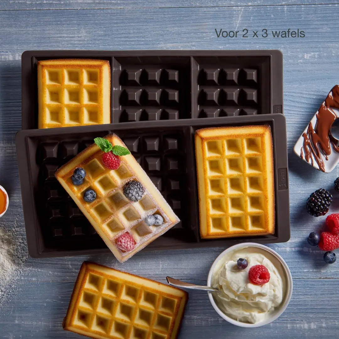 Lurch Flexiform Wafelvormen Set 2 Stuks - Bruin