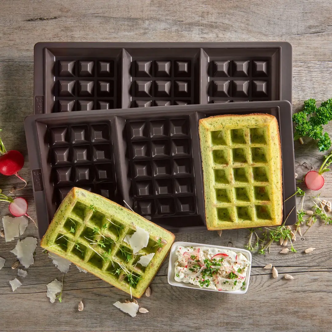 Lurch Flexiform Wafelvormen Set 2 Stuks - Bruin