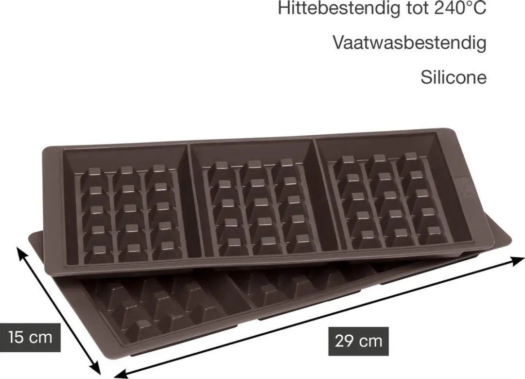 Lurch Flexiform Wafelvormen Set 2 Stuks - Bruin