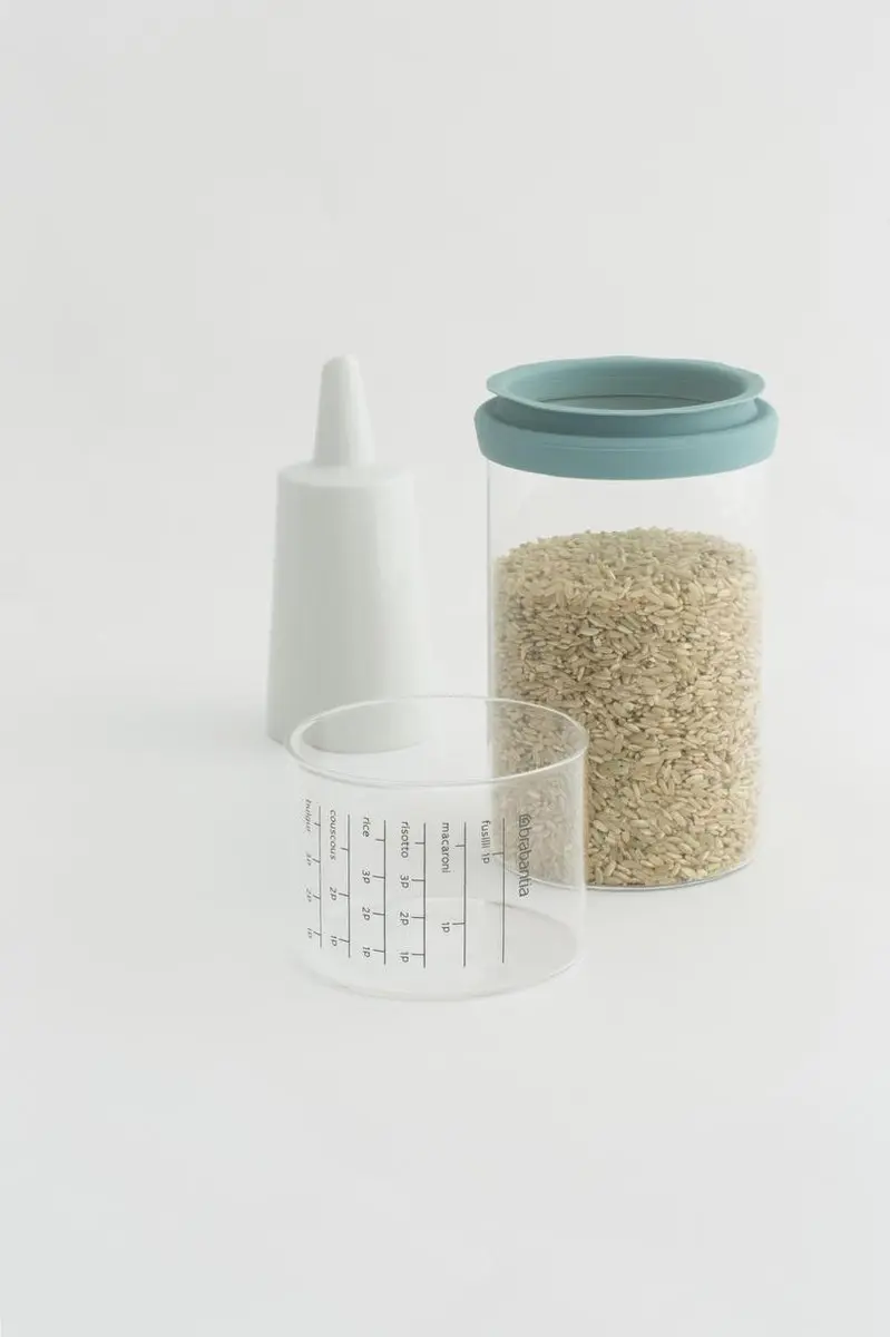 Brabantia Glazen Voorraadpot 290244 - 1L - Mint