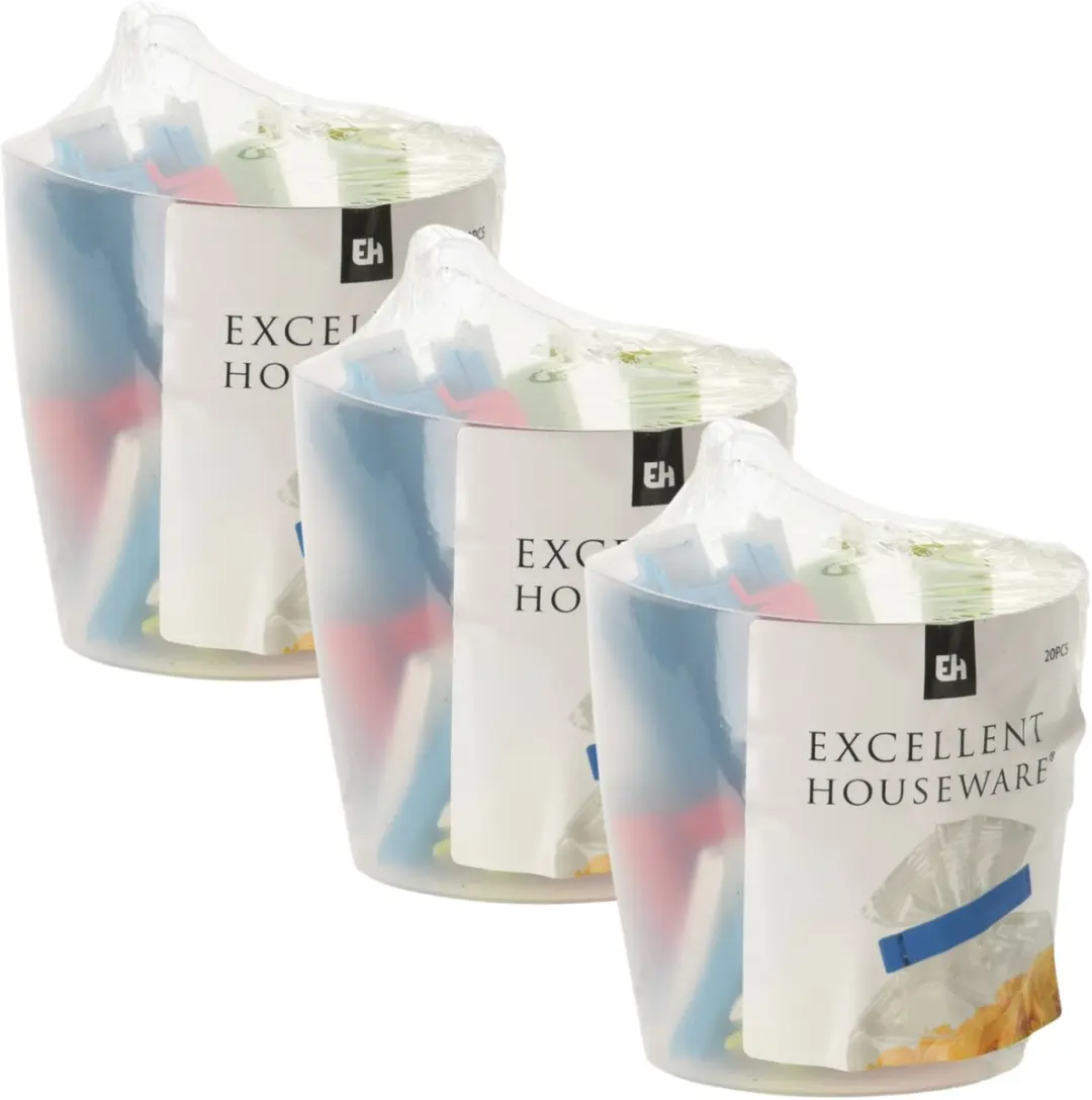 Excellent Houseware Vershoudklemmen 60 Stuks