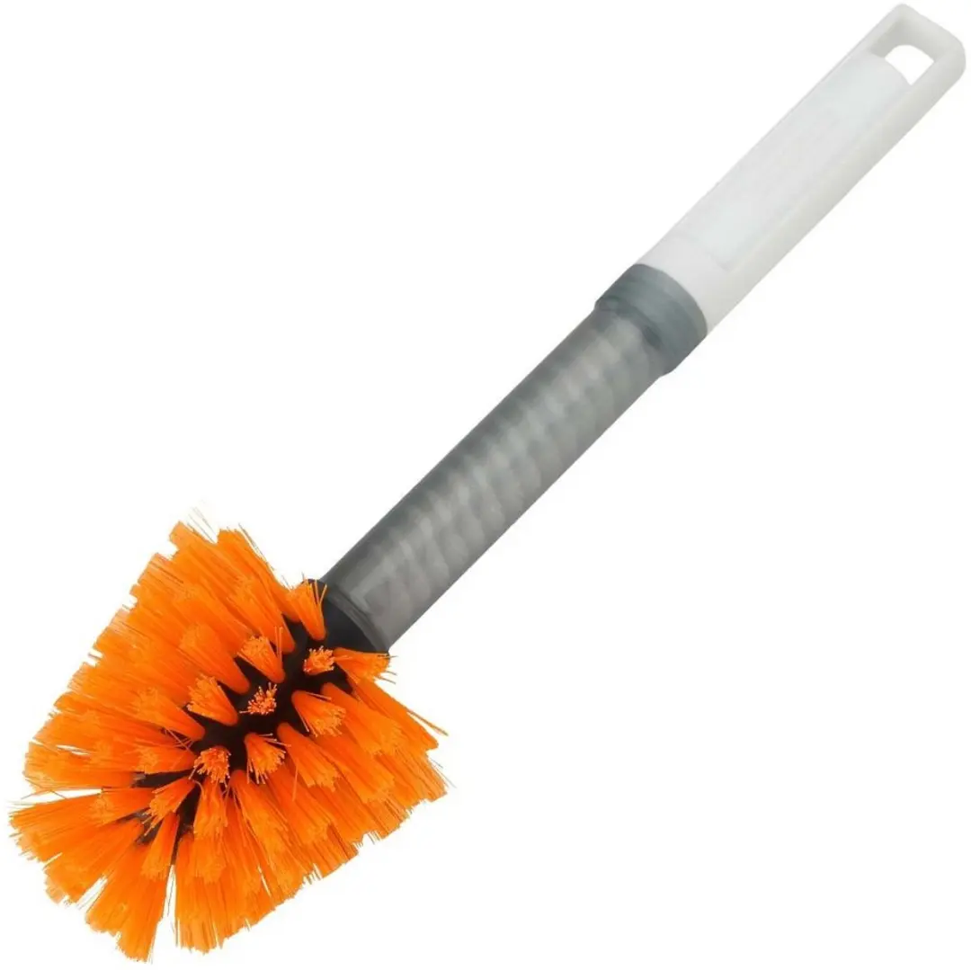 Fackelmann 2-in-1 Reinigingsborstel 30,5cm - Oranje/Wit