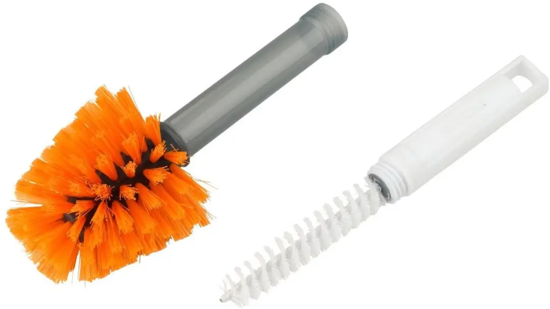 Fackelmann 2-in-1 Reinigingsborstel 30,5cm - Oranje/Wit
