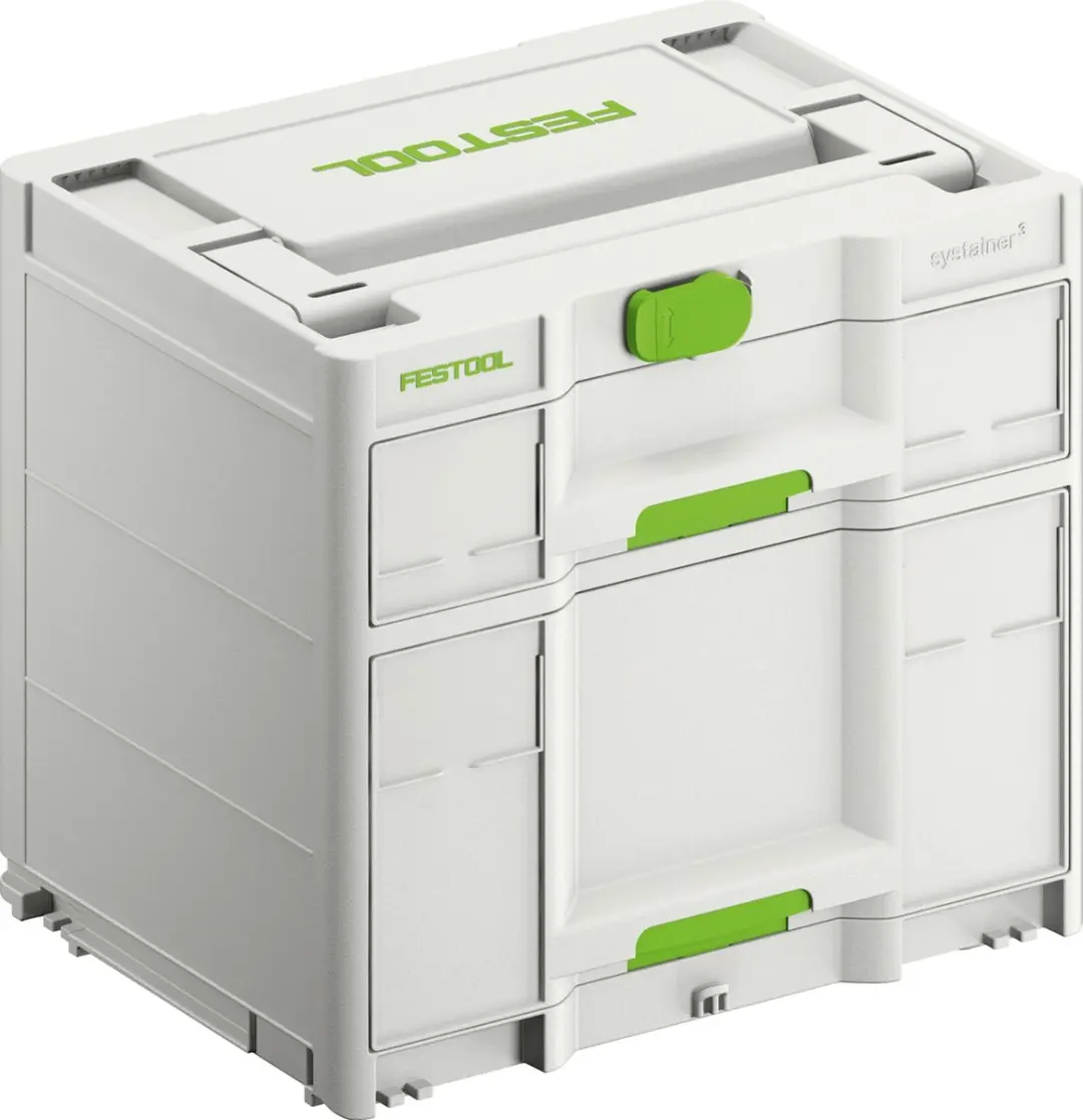 Festool SYS3-SORT/2 M 337 Sortainer³ - 3 Vakken - Wit