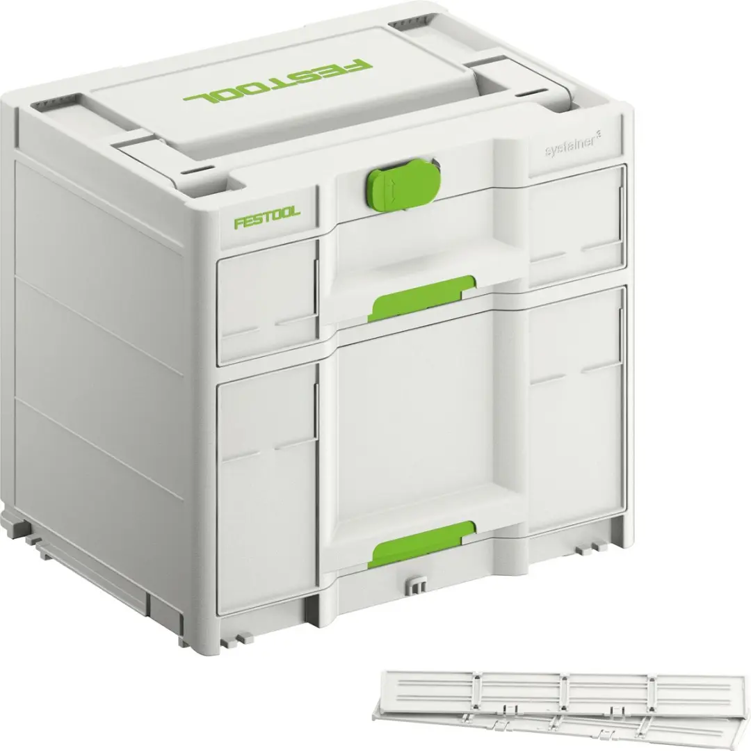 Festool SYS3-SORT/2 M 337 Sortainer³ - 3 Vakken - Wit - afbeelding 6 van 6