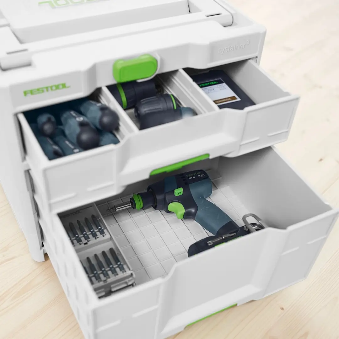 Festool SYS3-SORT/2 M 337 Sortainer³ - 3 Vakken - Wit