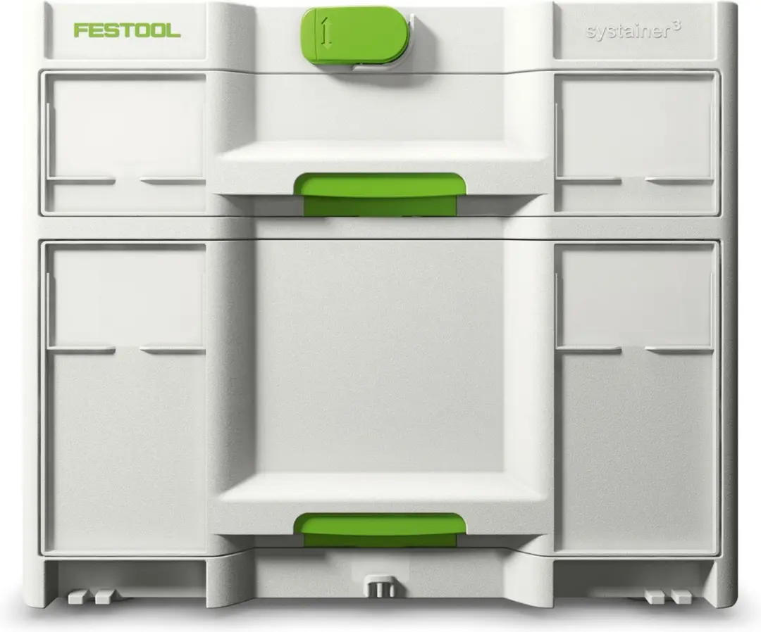 Festool SYS3-SORT/2 M 337 Sortainer³ - 3 Vakken - Wit