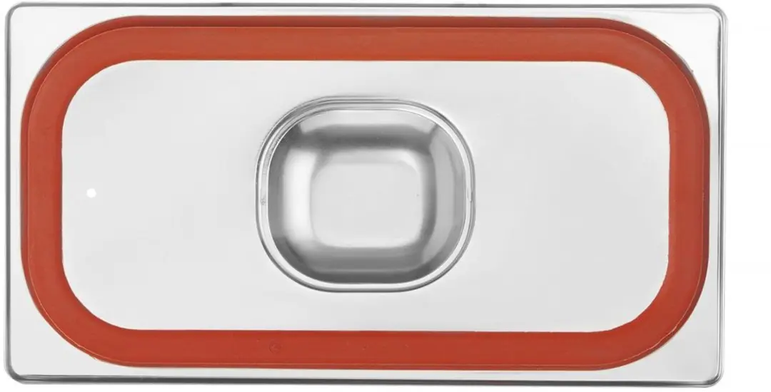 HENDI Deksel GN 325x176mm - Siliconenrand - Zilver