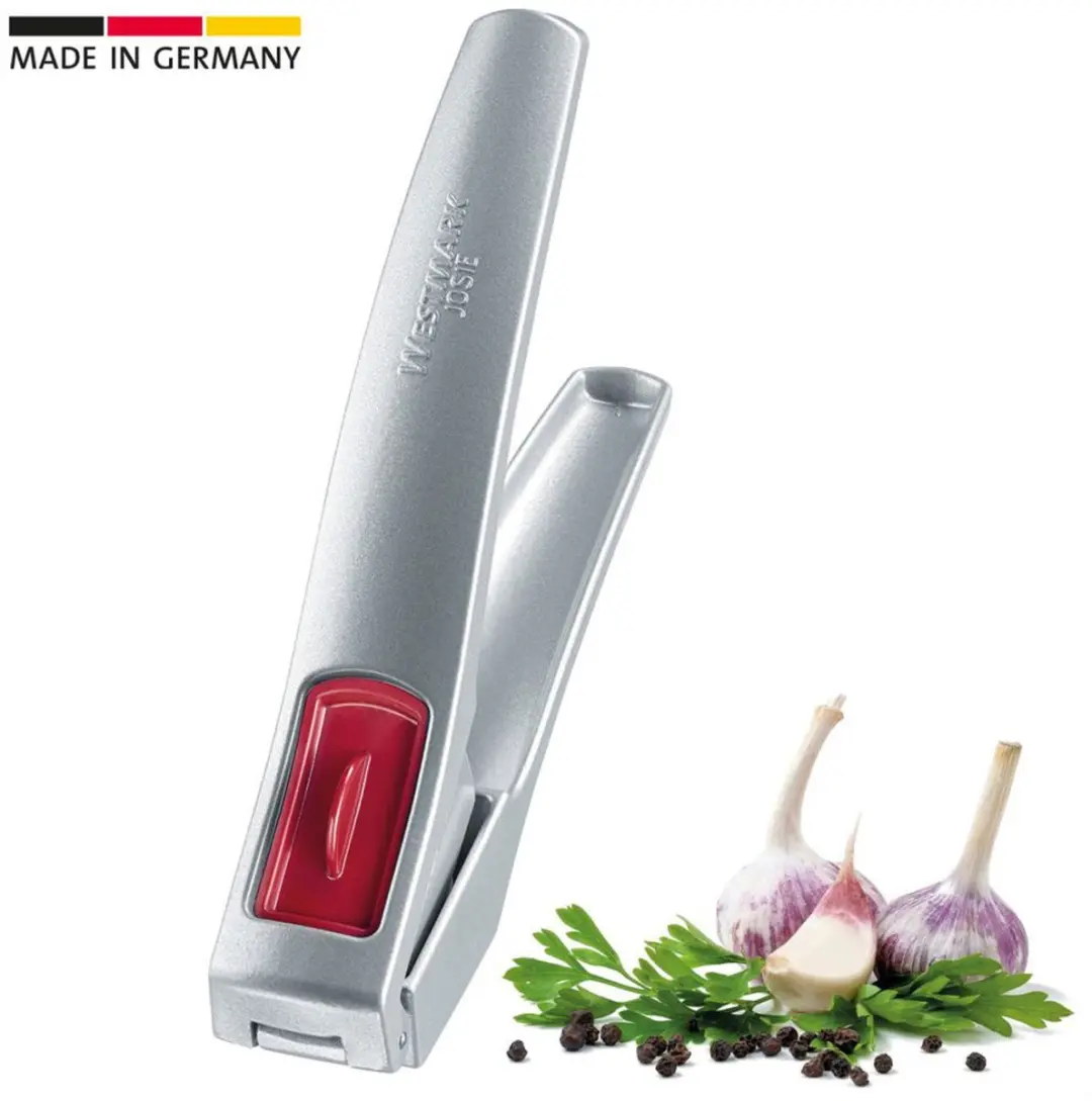 Westmark Knoflookpers 30082260 - Zilver/Rood