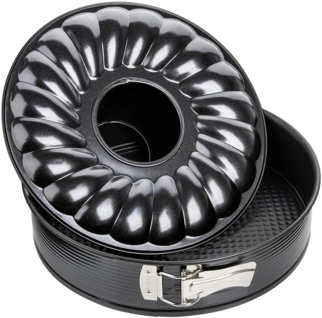 Zenker Black Metallic Taart- en Savarinvorm 28cm - Dubbele bodem