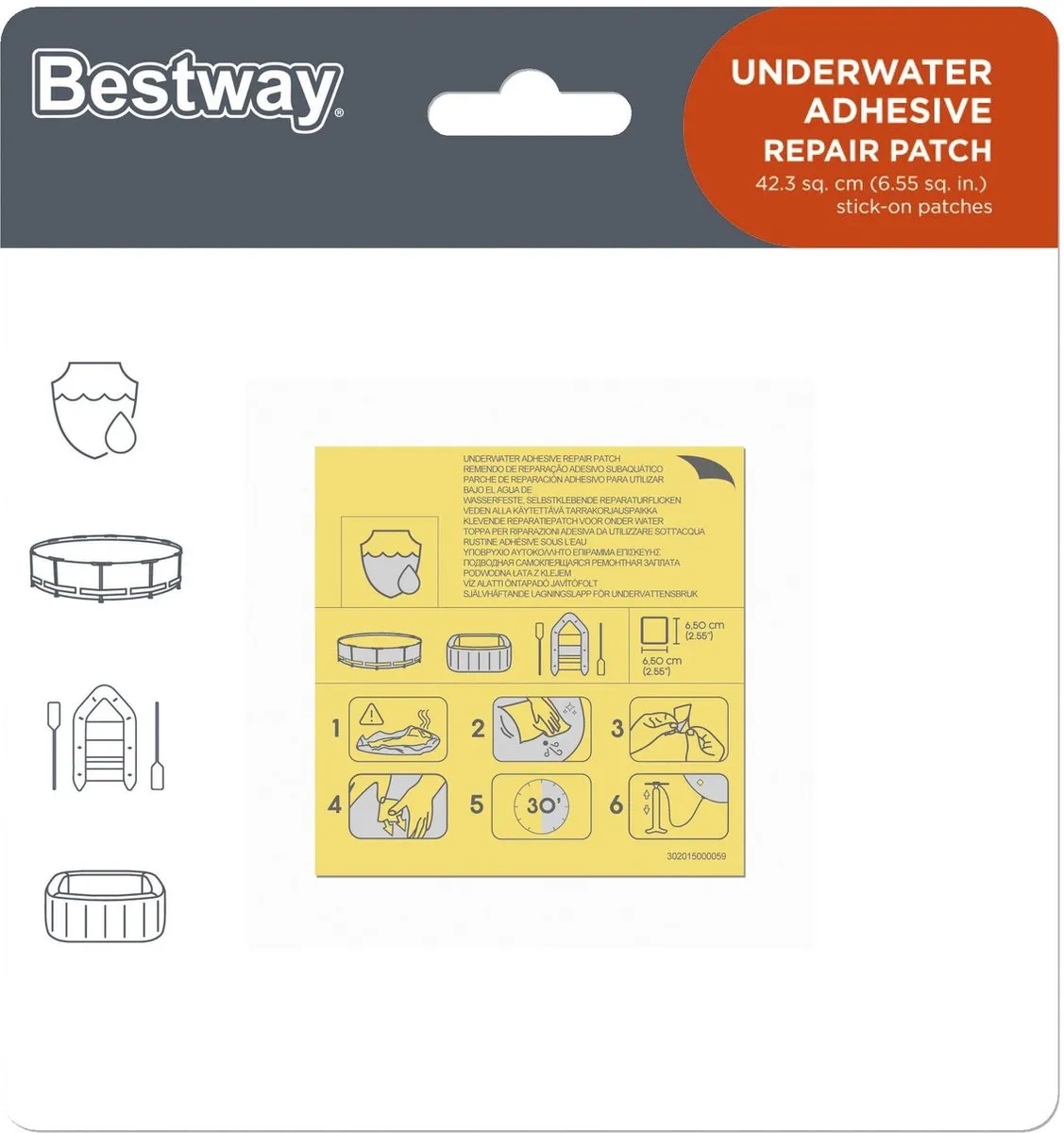 Bestway Onderwater Reparatieset 62091 - 10 Stuks