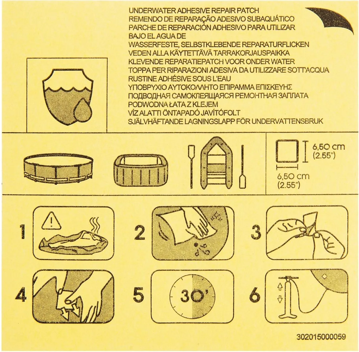 Bestway Onderwater Reparatieset 62091 - 10 Stuks