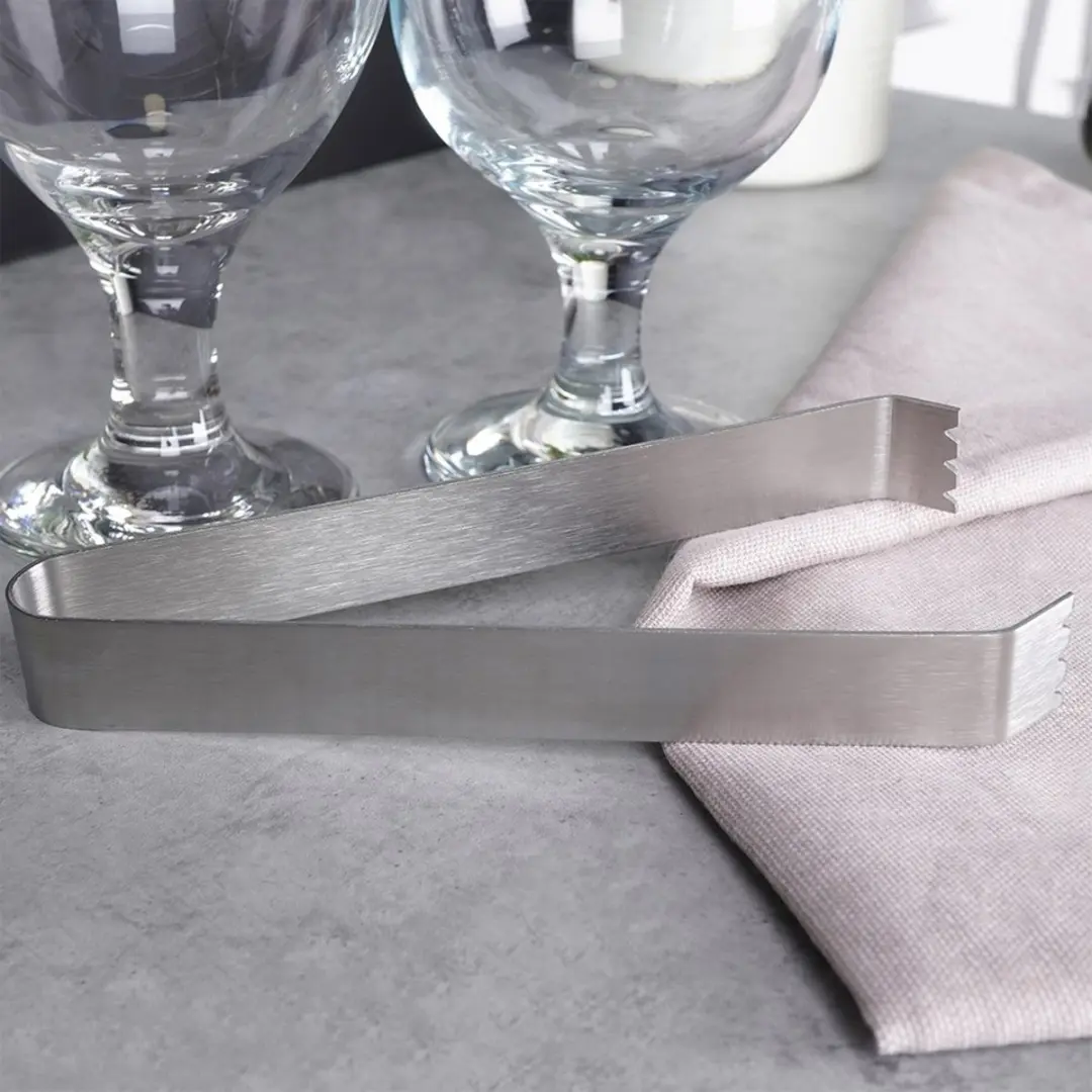 Excellent Houseware IJsblokjestang - Staal 15cm - Ergonomisch