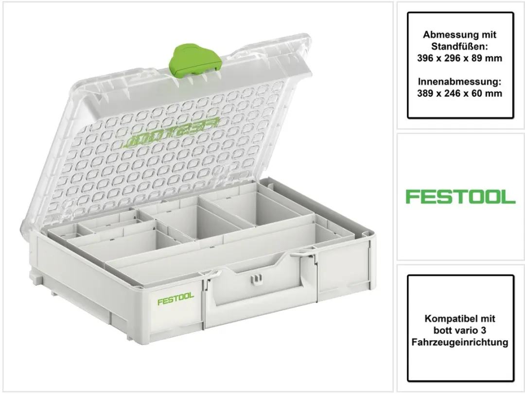 Festool SYS3 ORG M 89 6xESB Systainer³