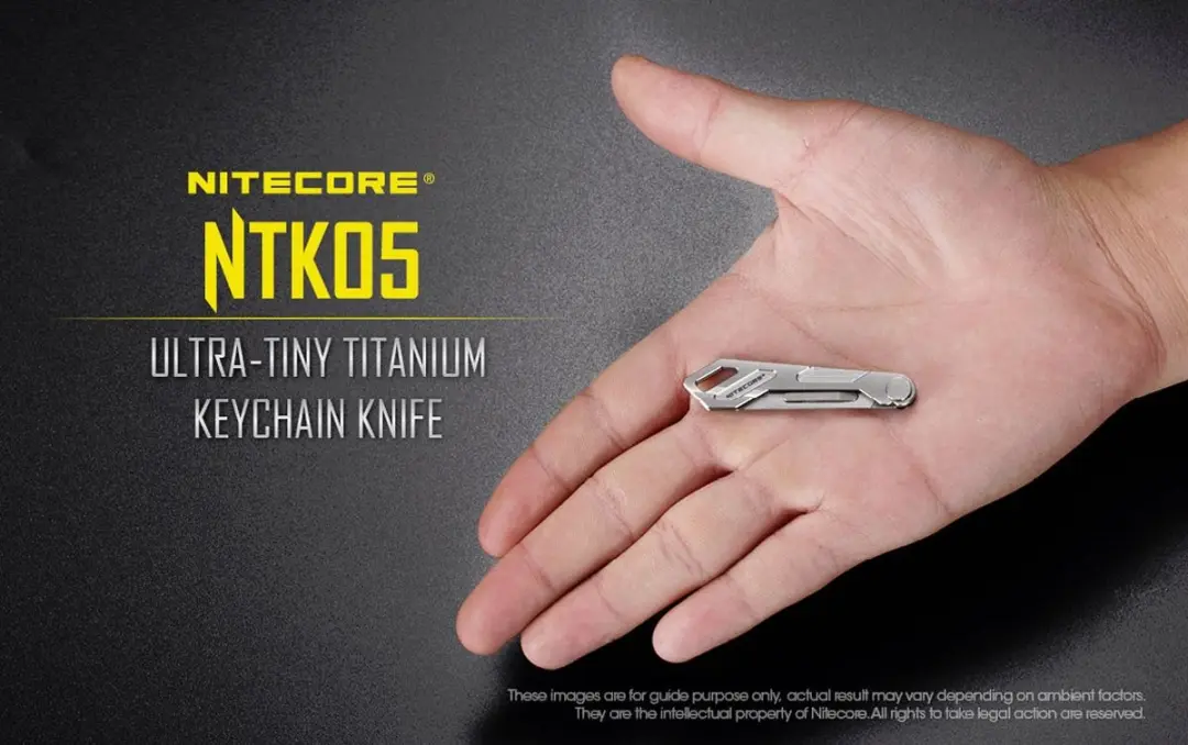 Nitecore NTK05 Sleutelhanger Werkmes - Zilver