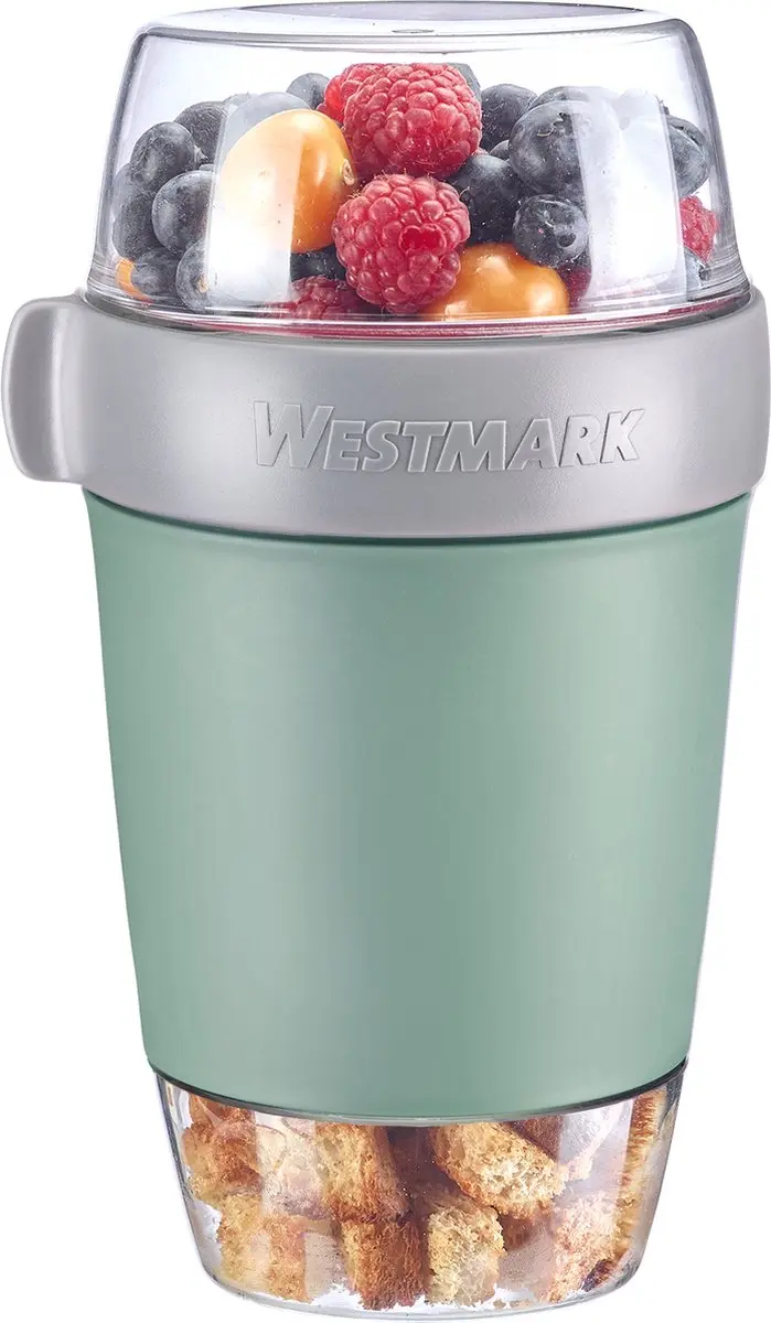 Westmark Lunchbox 3 Compartimenten 1.15L - Mintgroen/Grijs