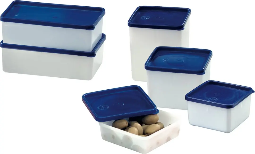 Westmark Voedselbewaarcontainers 3-delig 1,25L - Transparant/Blauw