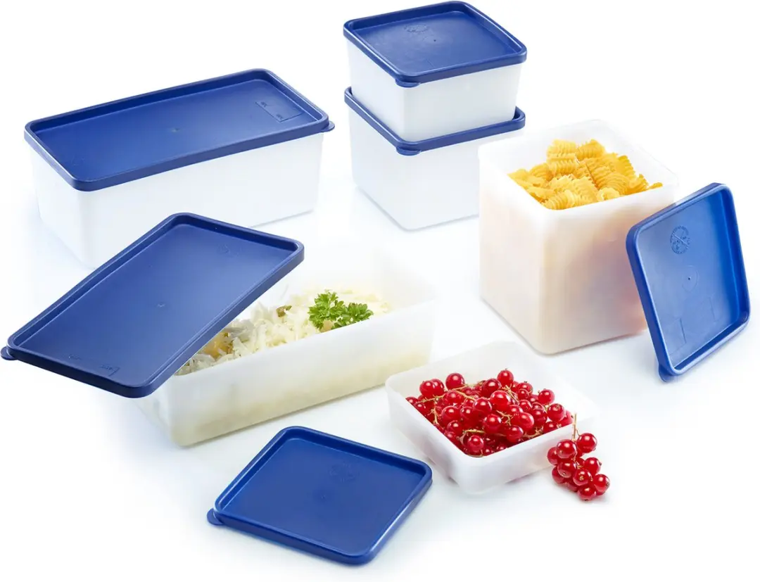 Westmark Voedselbewaarcontainers 3-delig 1,25L - Transparant/Blauw