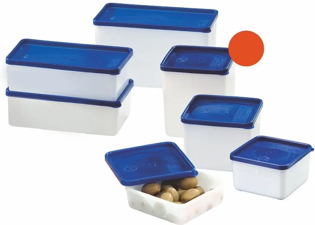 Westmark Voedselbewaarcontainers 3-delig 1,25L - Transparant/Blauw