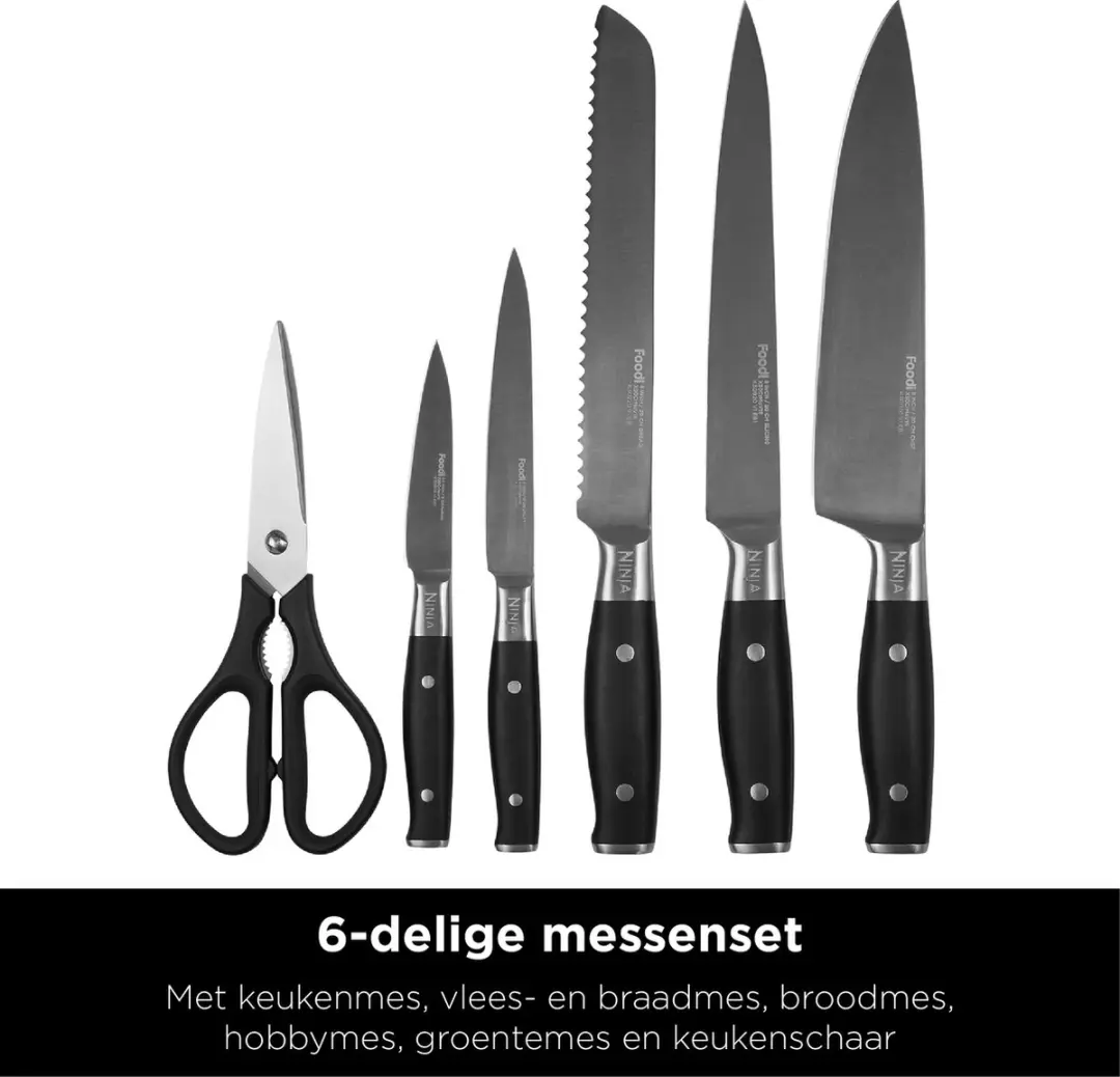 Ninja K32006EU Messenblok - 5 Messen - Zwart