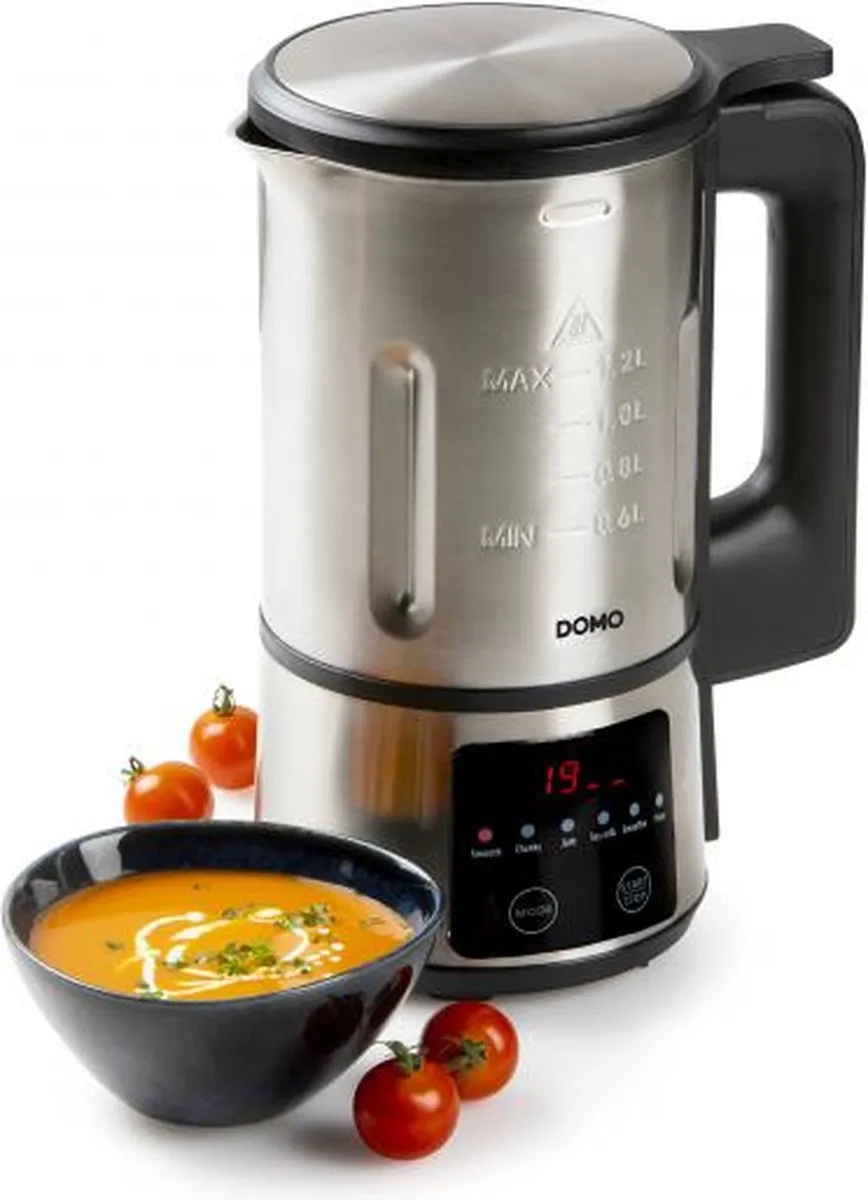 Domo My Soup Express DO727BL Soepmaker - 1,2L 800W - 6 Programma's - Zwart - afbeelding 6 van 6