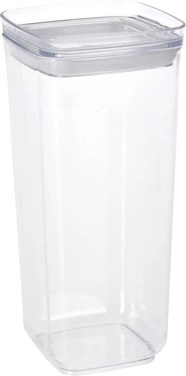 Excellent Houseware Voorraadpot 1,7L - 3 Stuks - Transparant