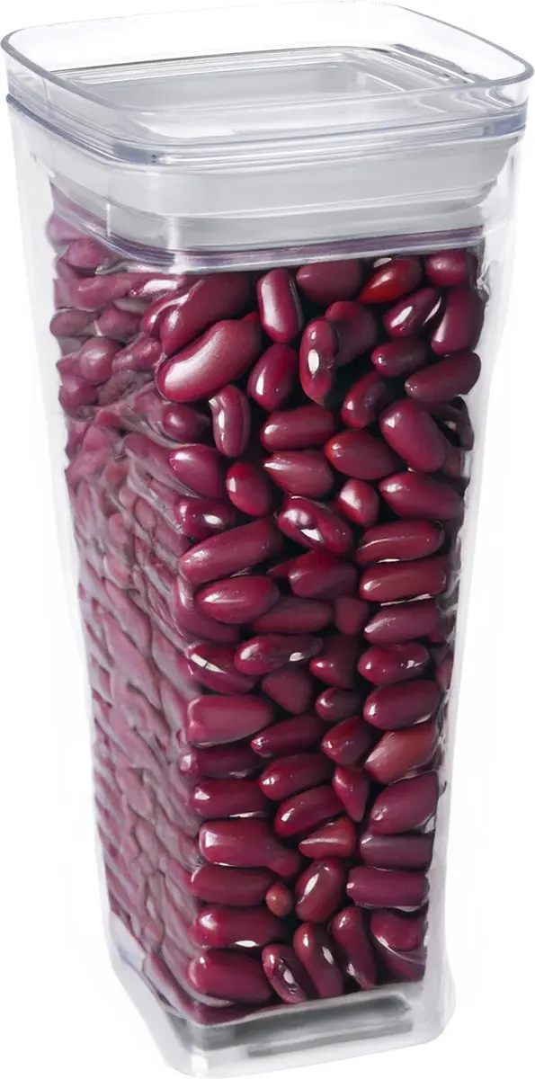 Excellent Houseware Voorraadpot 1,7L - 3 Stuks - Transparant