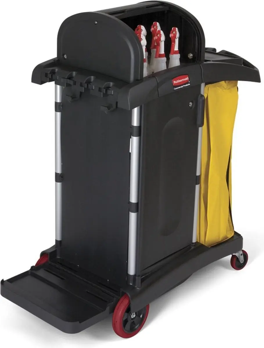 Rubbermaid FG9T7500 Werktrolley - Zwart/Blauw/Gel
