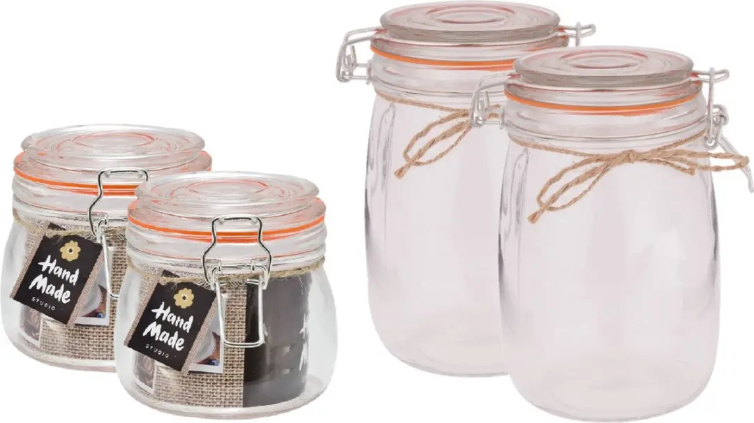 Svenska Living Weckpotten Set 4x
