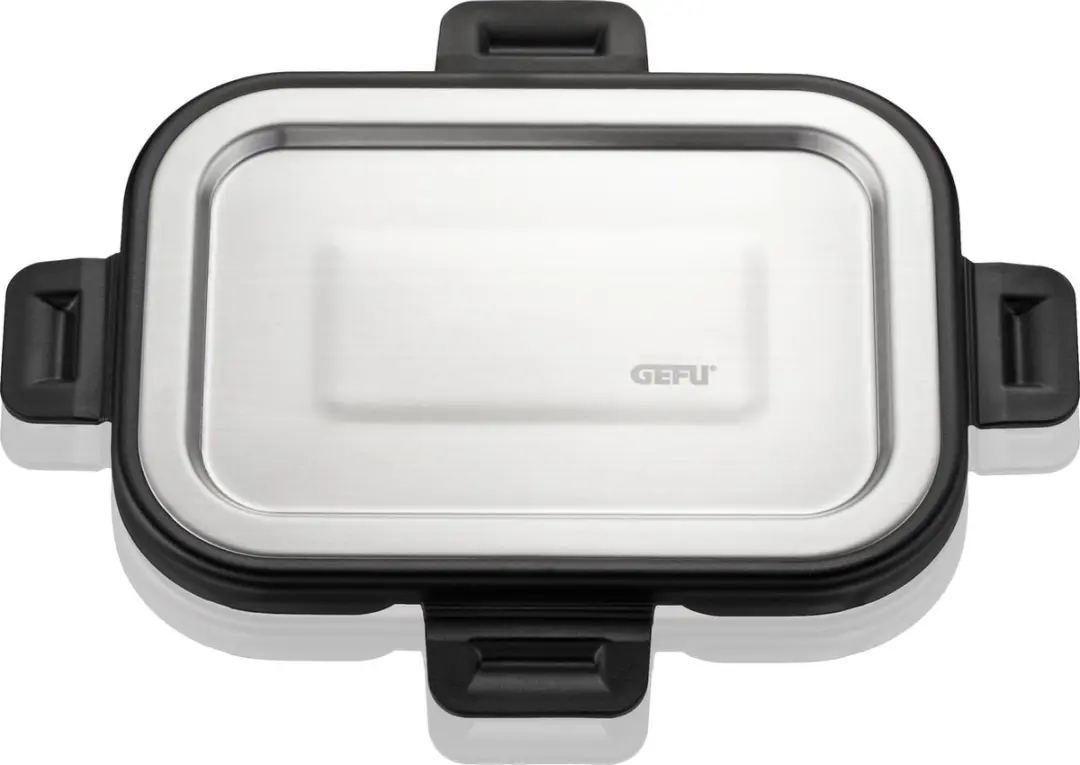 GEFU Vershoudbox Milo Glas - 400ml - 15x11cm - Zilver