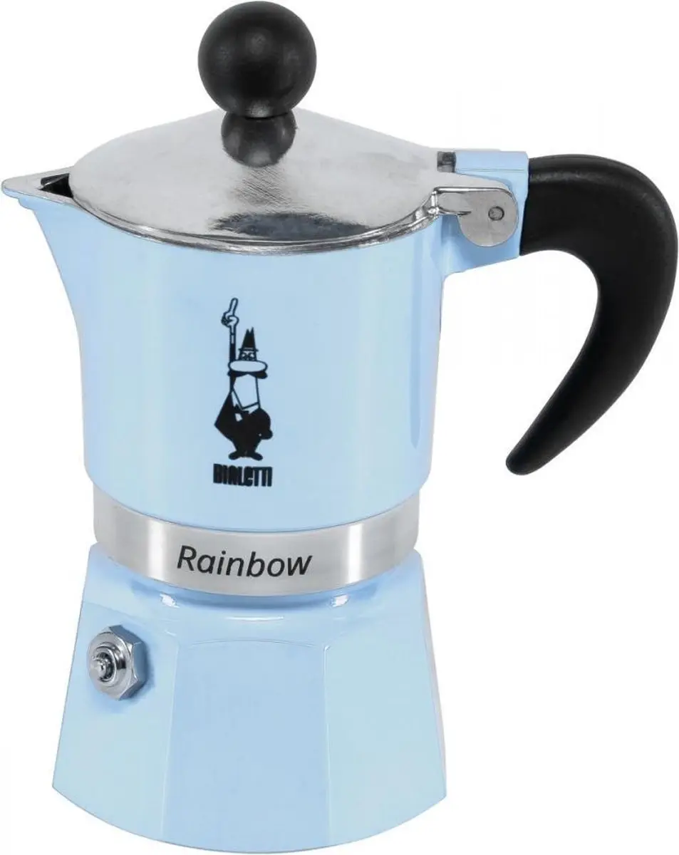 Bialetti Rainbow Percolator 1 Kops - Lichtblauw - afbeelding 6 van 6