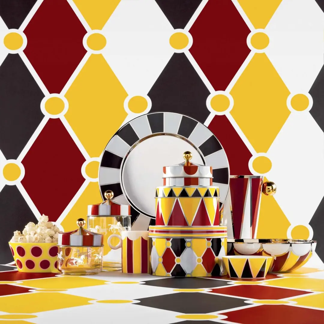 Alessi Circus Koektrommels 3-delig - 3x 1L - Multicolor