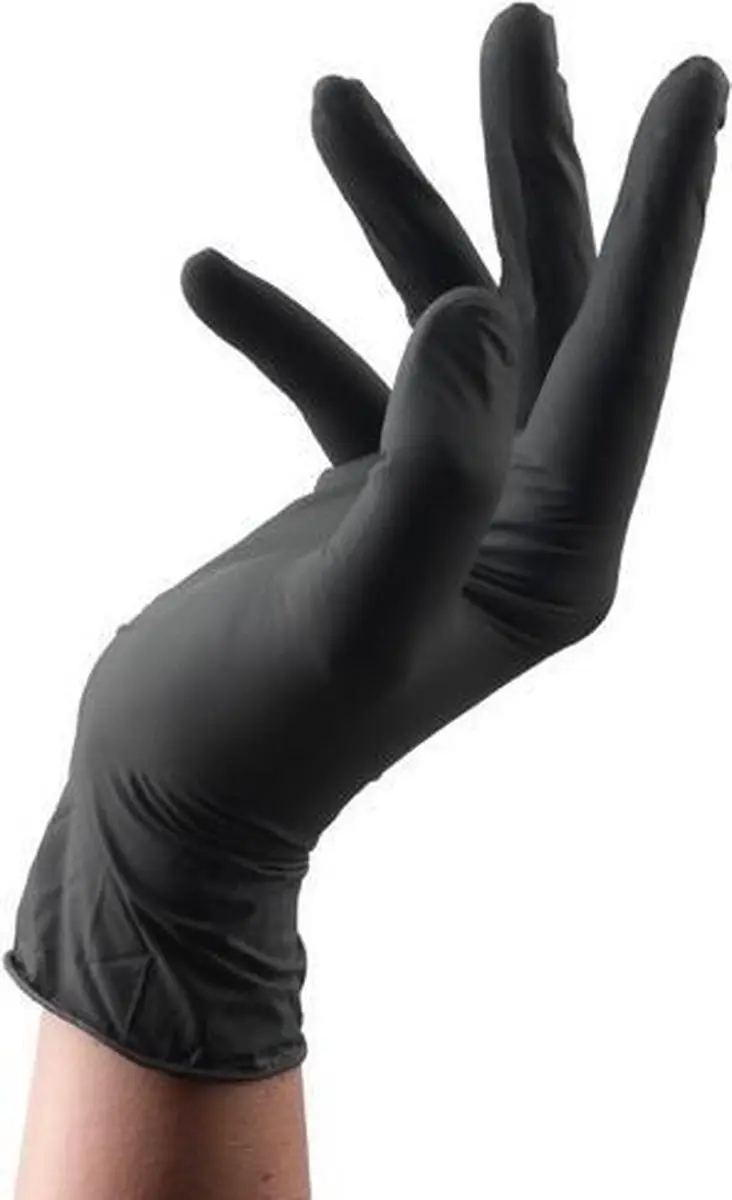 Sibel Black Latex Handschoenen - Medium - 100 Stuks