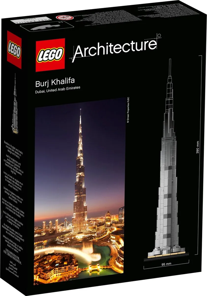 LEGO Burj Khalifa 21055 Bouwset - 333 Stenen - Grijs