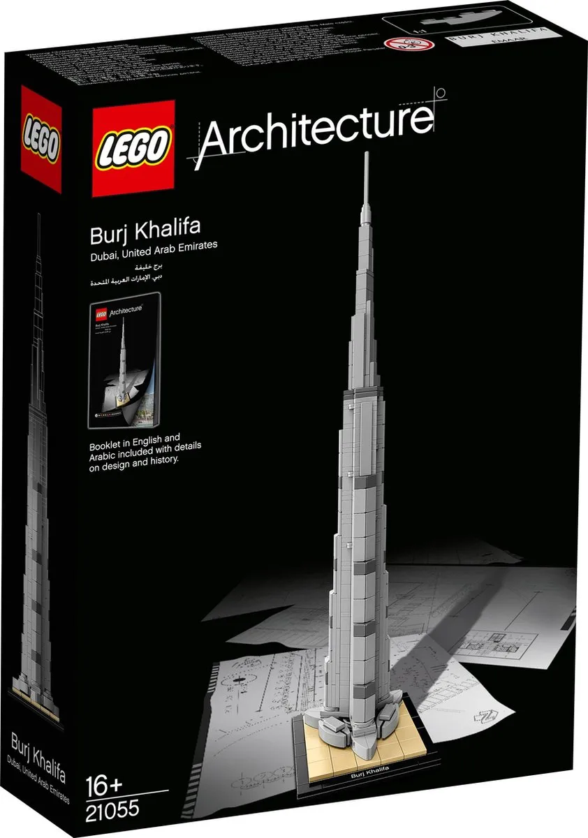 LEGO Burj Khalifa 21055 Bouwset - 333 Stenen - Grijs