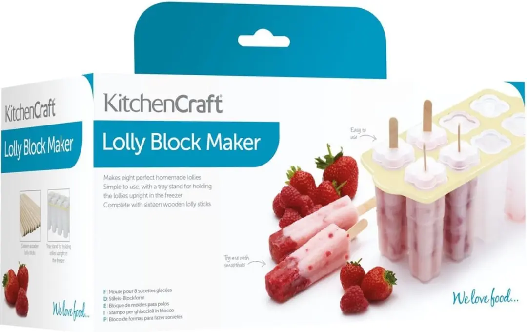 KitchenCraft Deluxe Lollymakers Set - 8 Stuks - Zilver