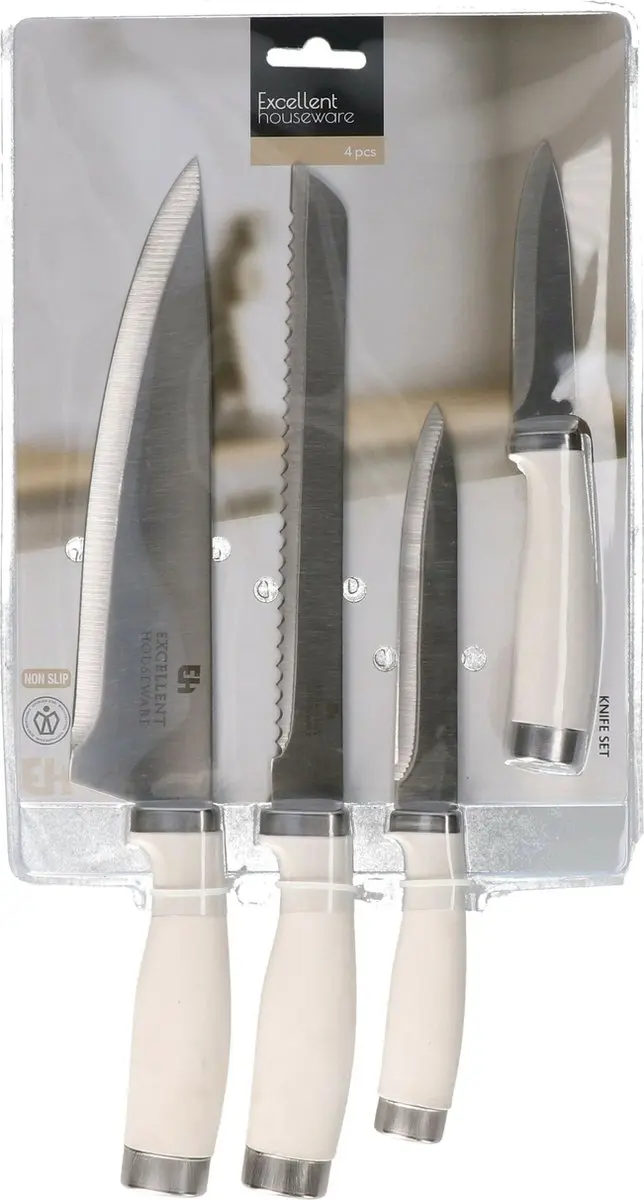 Excellent Houseware Chef Messen Set 4-delig