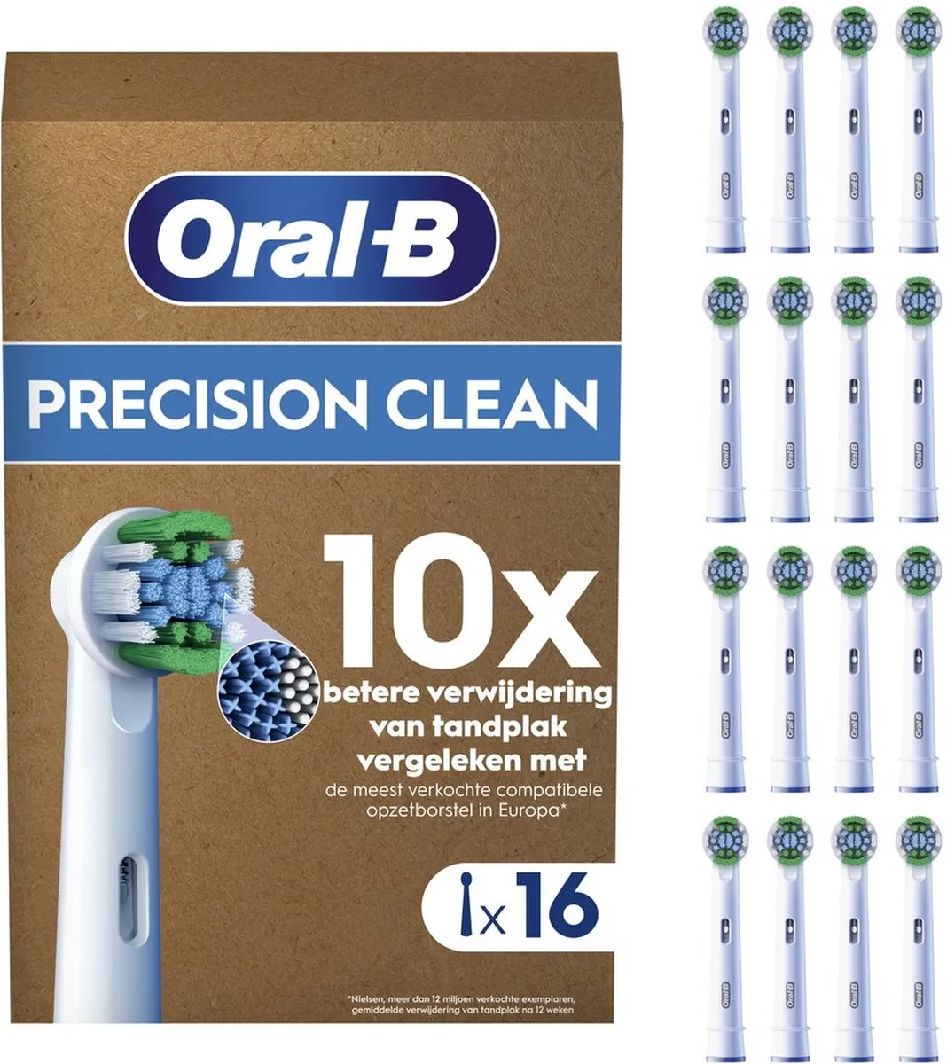 Oral-B Pro Precision Clean Opzetborstels 16 Stuks