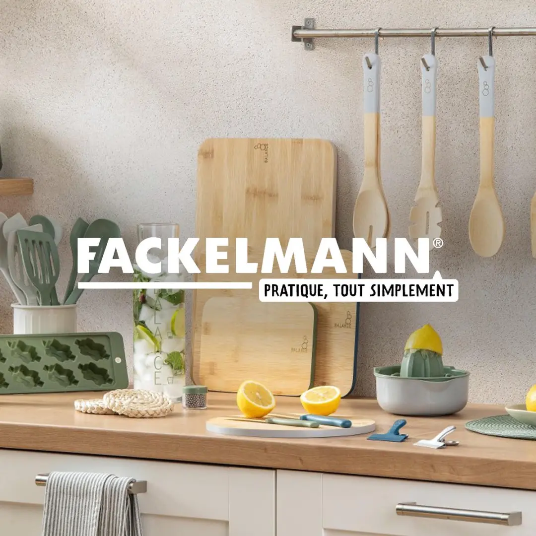 Fackelmann Balance Bamboe Snijplank 40x26cm - Grijs/Bruin
