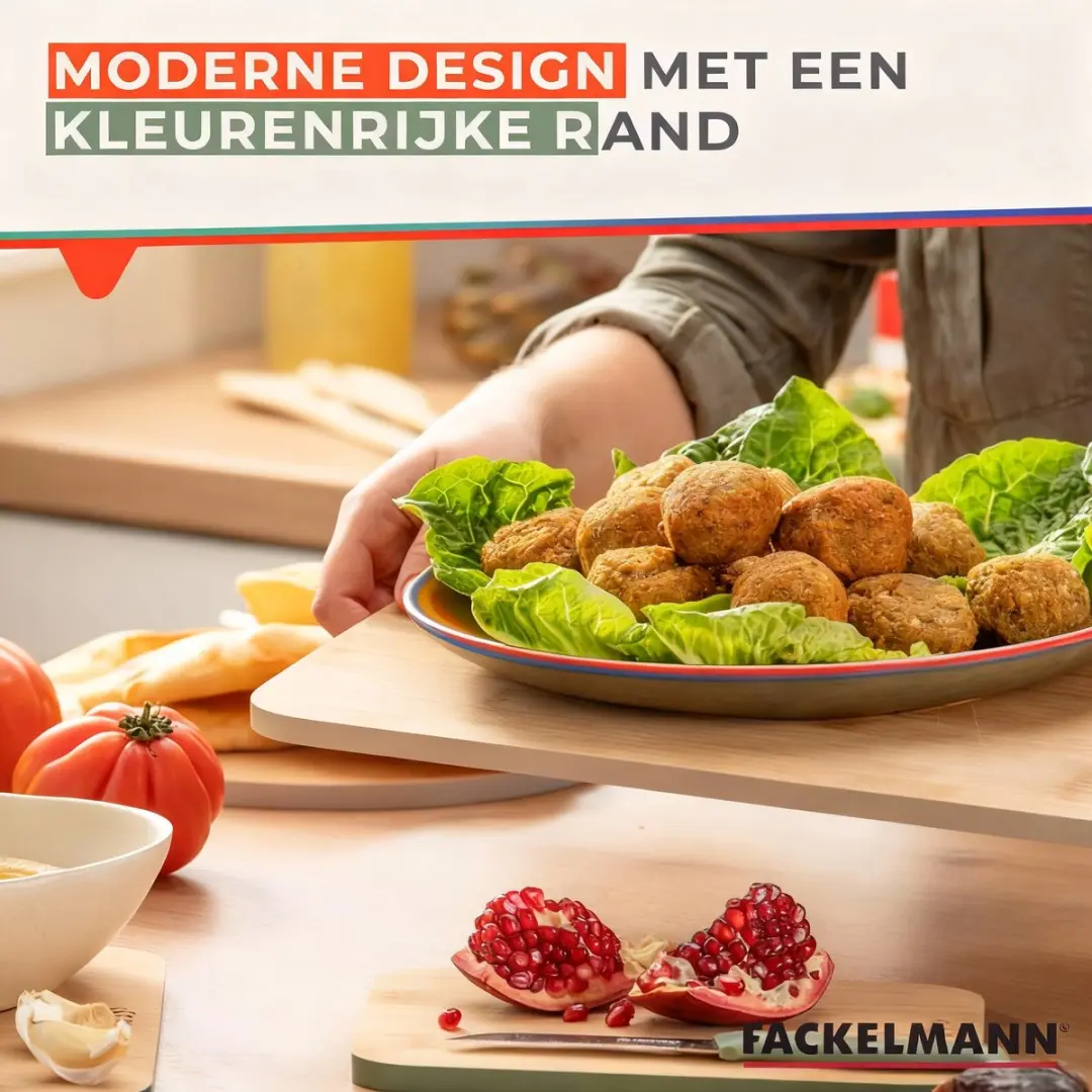 Fackelmann Balance Bamboe Snijplank 40x26cm - Grijs/Bruin