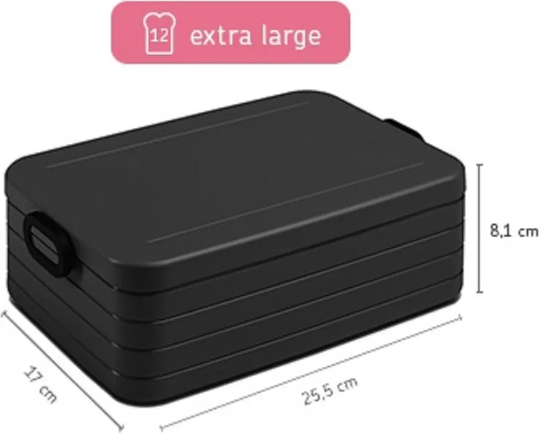 Mepal Take a Break XL Lunchbox 2L - Nordic Black