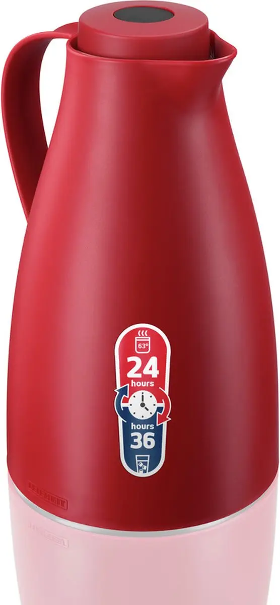 Leifheit Harmonic Thermoskan 1L - Donkerrood