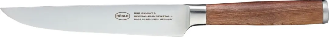 Rösle Vleesmes 18cm Walnoothout