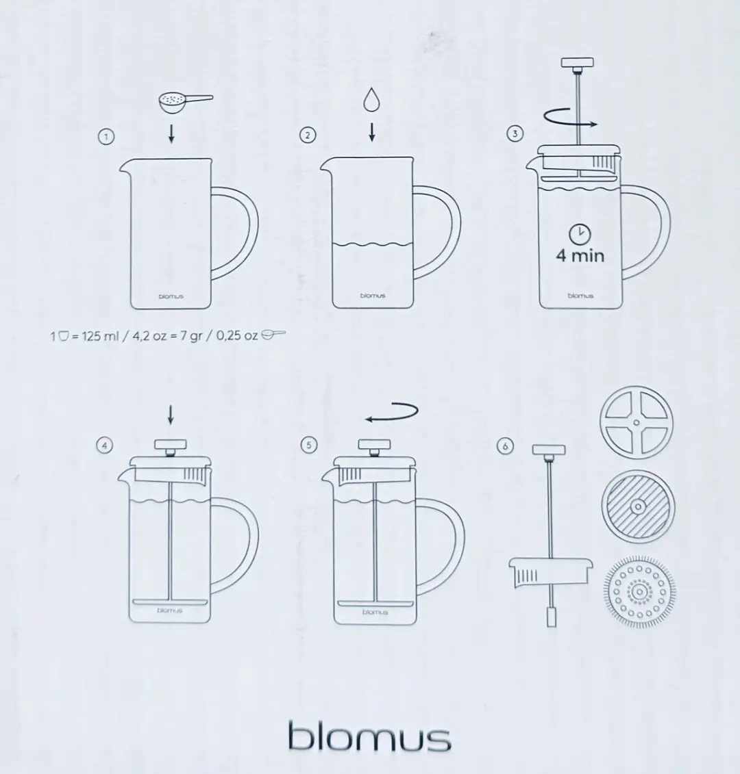 Blomus Cafetière 0,25L - Transparant