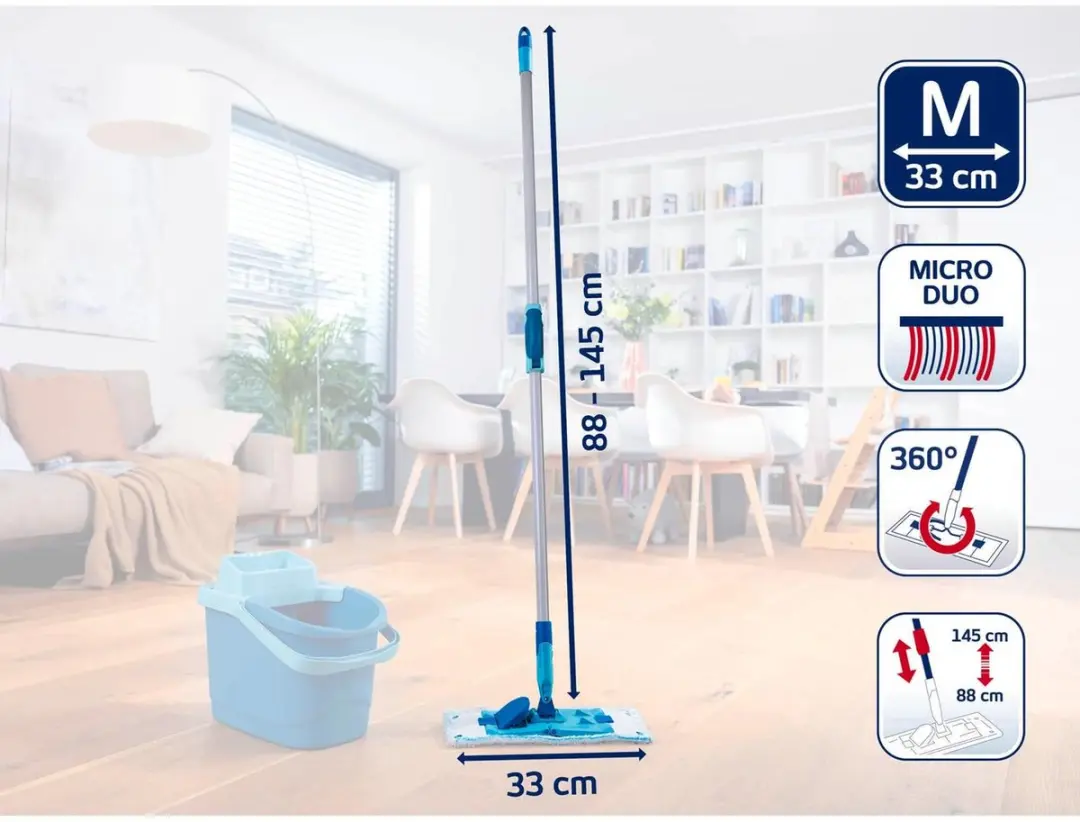 Leifheit Powerclean Vloerwisser Groene - 250ml