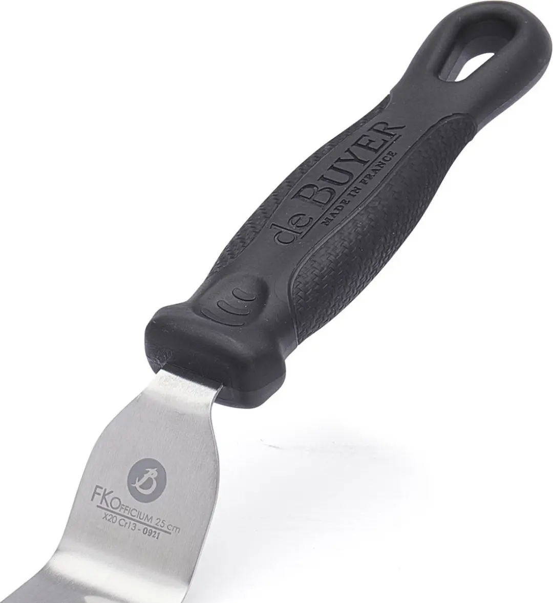 DeBuyer FKOfficium Spatel Gebogen 25cm - Zilver