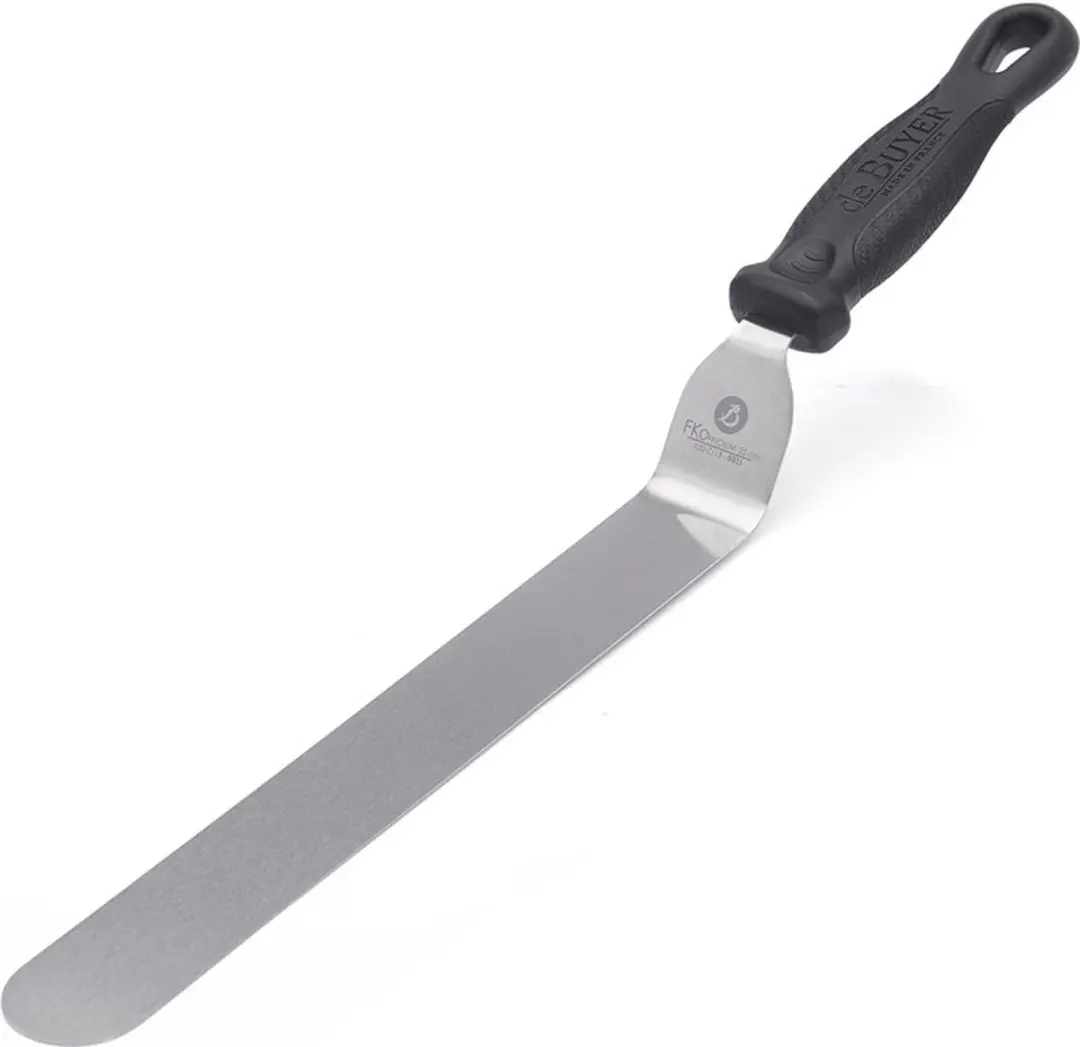 DeBuyer FKOfficium Spatel Gebogen 25cm - Zilver