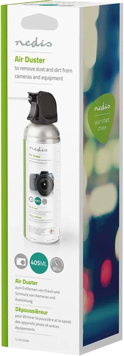 Nedis Persluchtreiniger 405ml - Zwart
